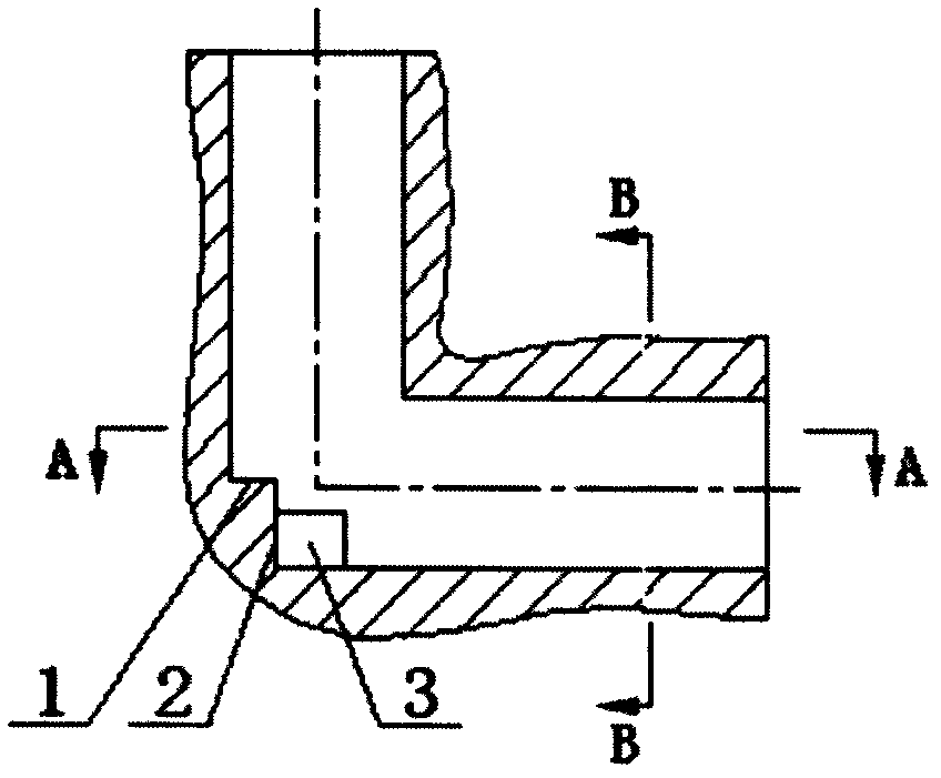90-degree turning mechanism for microwave waveguide pipeline