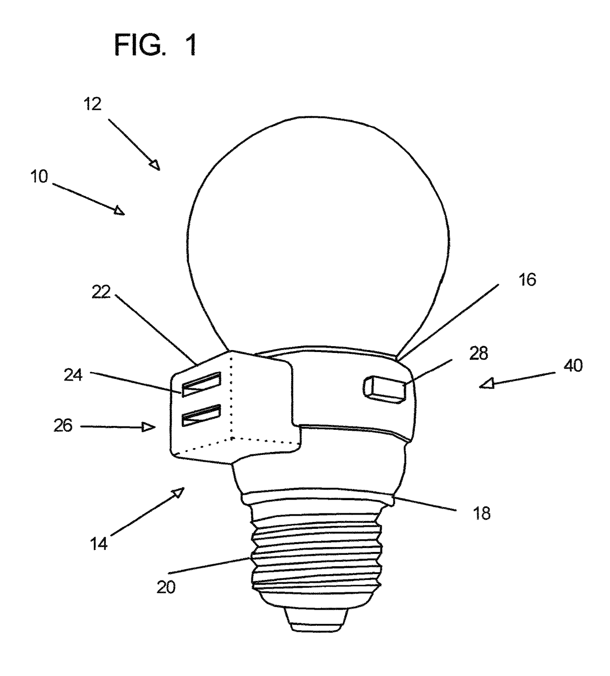 Light bulb device with functional features