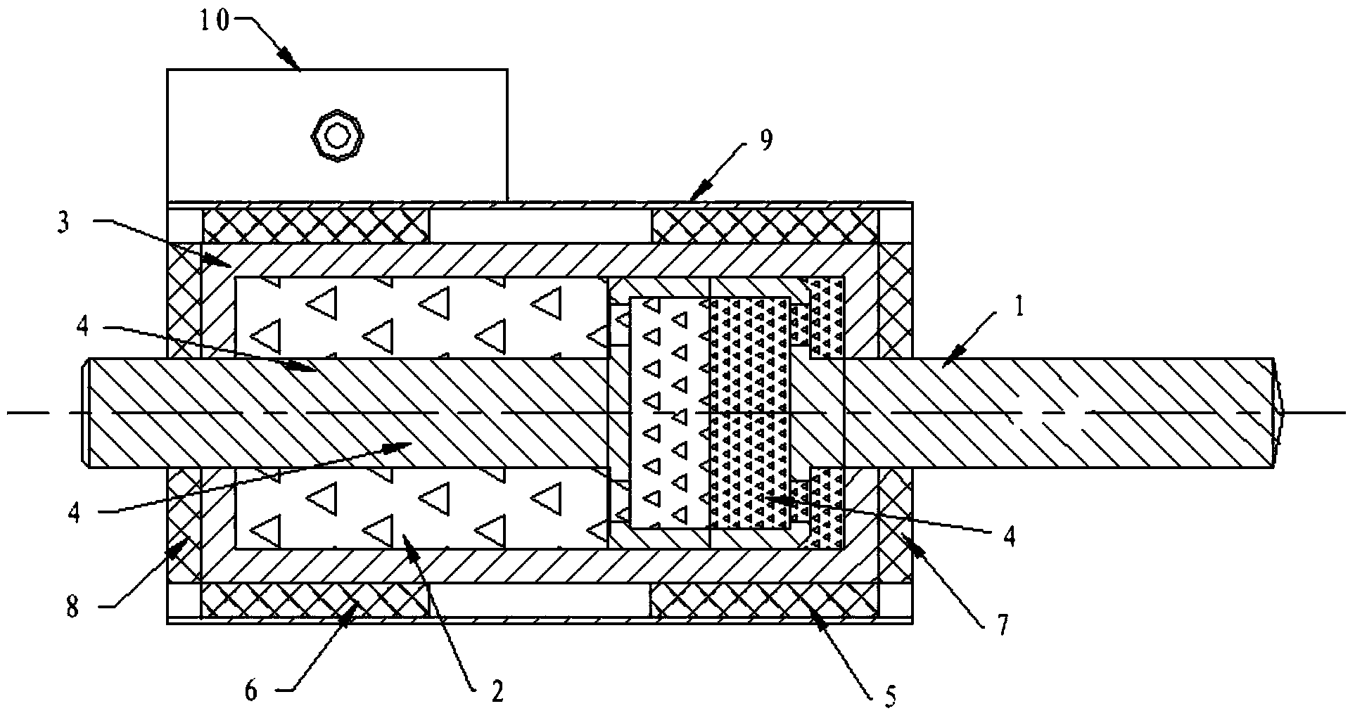 Magnetofluid-driven straight reciprocating motion structure and application method thereof