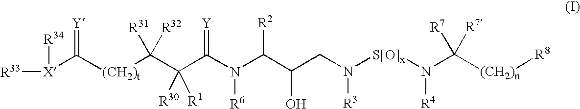 Succinoylamino hydroxyethylamino sulfonyl urea derivatives useful as retroviral protease inhibitors