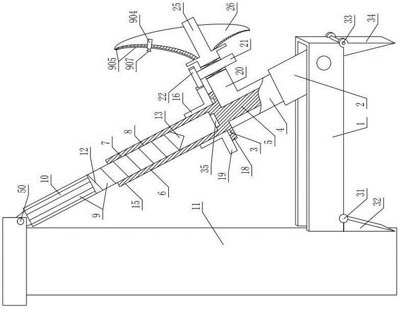 Multifunctional electric pole automatic alignment detecting and correcting integrated machine for power line repair