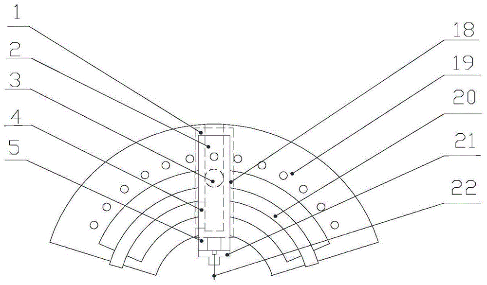 An electrostatic atomization cooling capacity evaluation device with adjustable nozzle space angle