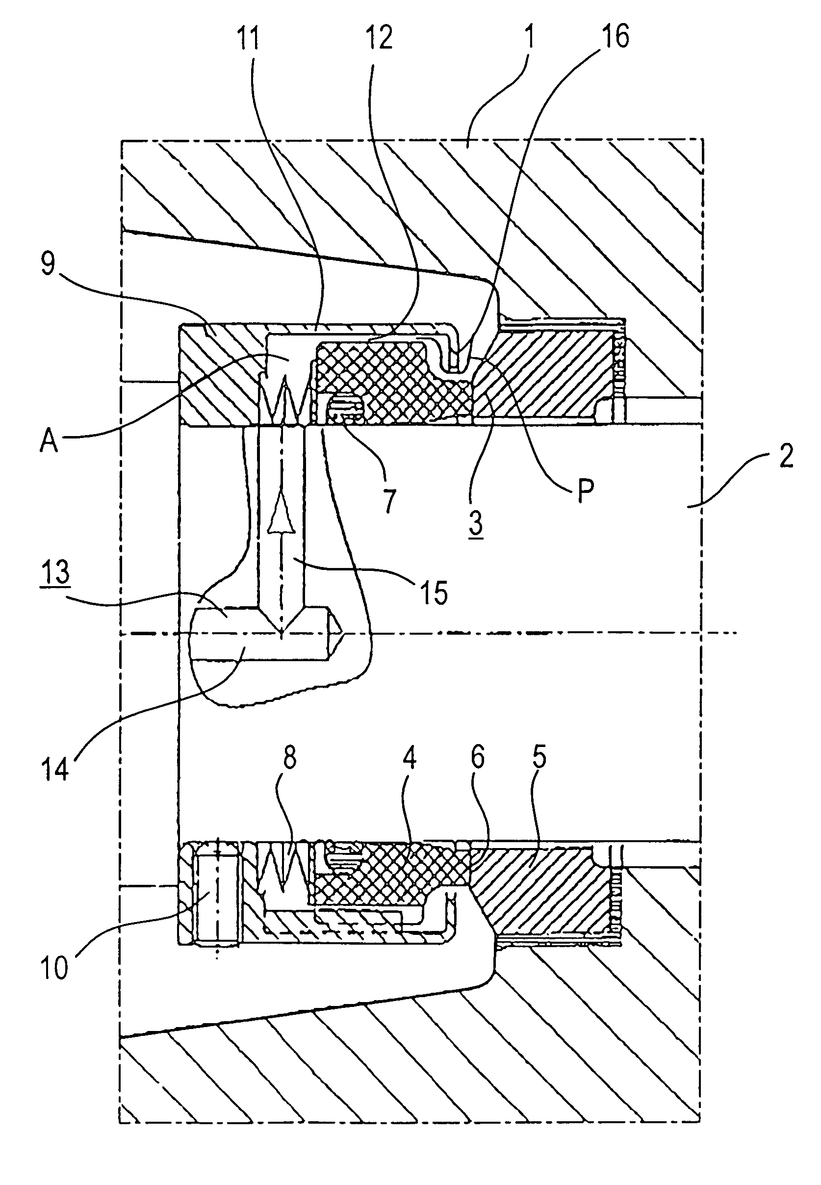 Arrangement of a shaft with a mechanical face seal mounted thereon