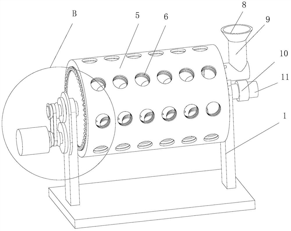 Rapid soil removing device for earthworm breeding