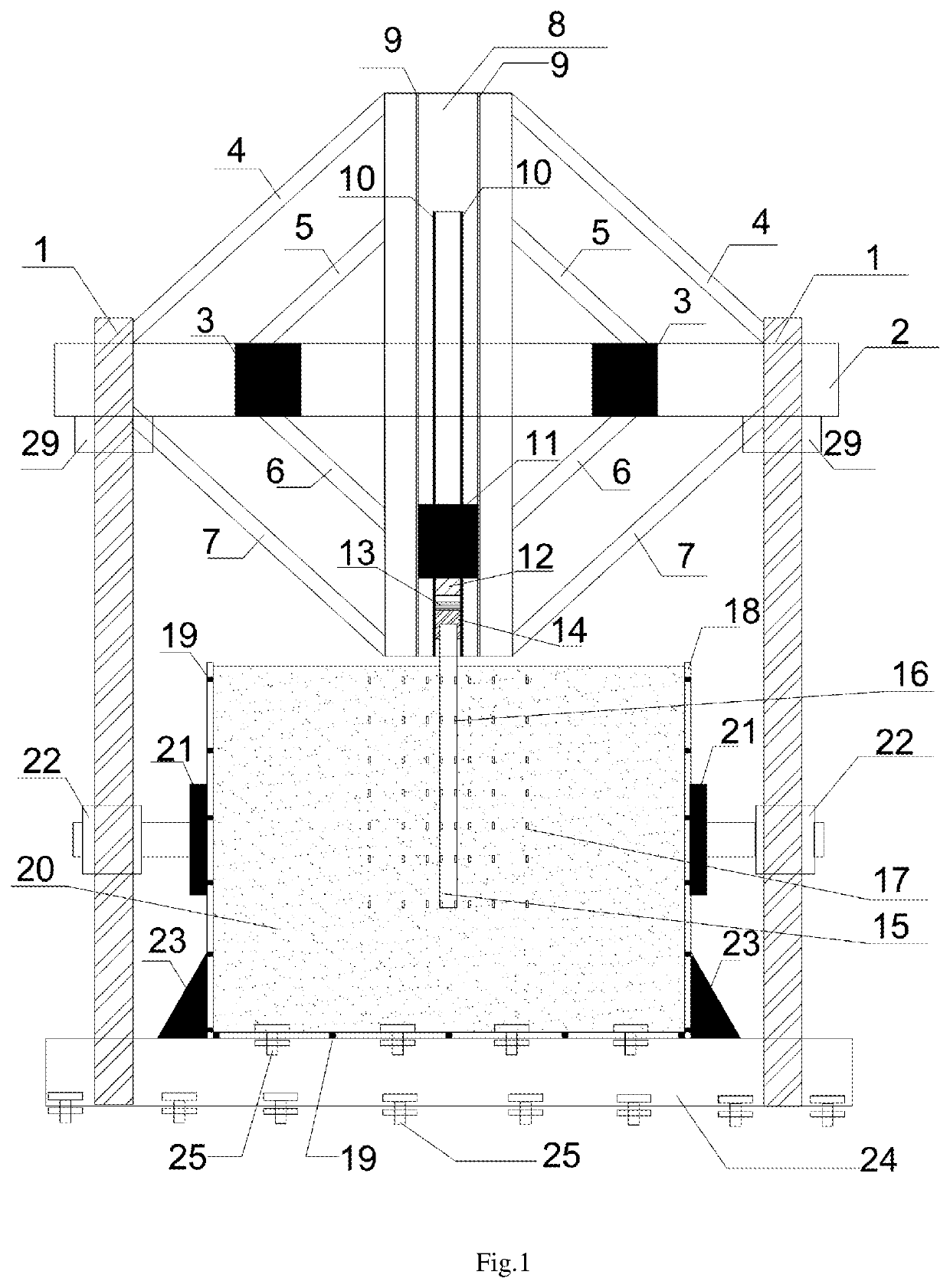 Device for centrifuge testing of driven pile in different installation and pull-out modes and operation method therefor