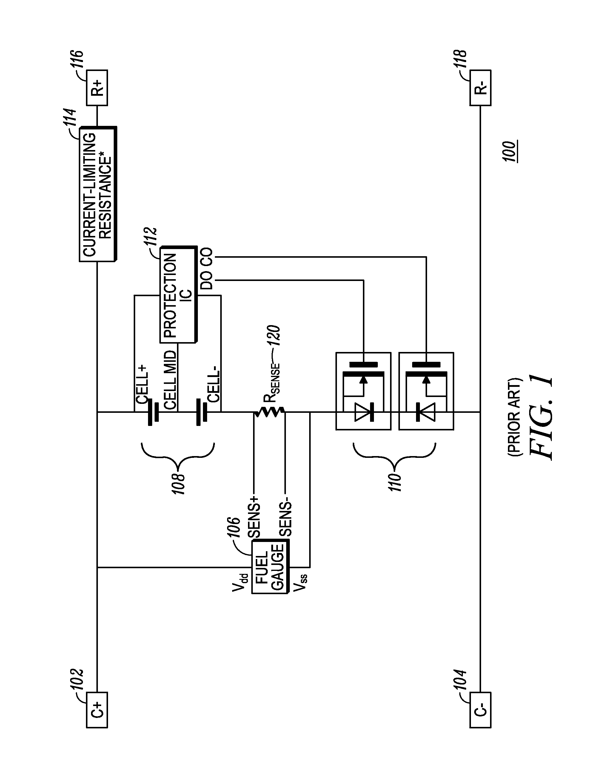 Method and apparatus for adapting a battery voltage