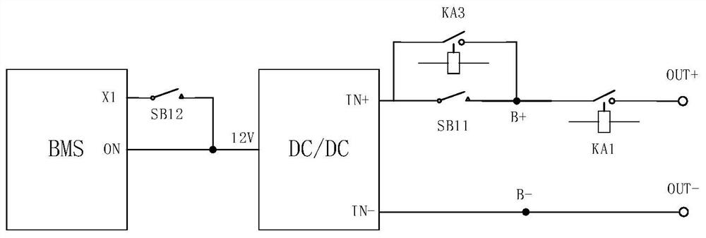 Power supply control circuit, forklift power supply circuit and forklift