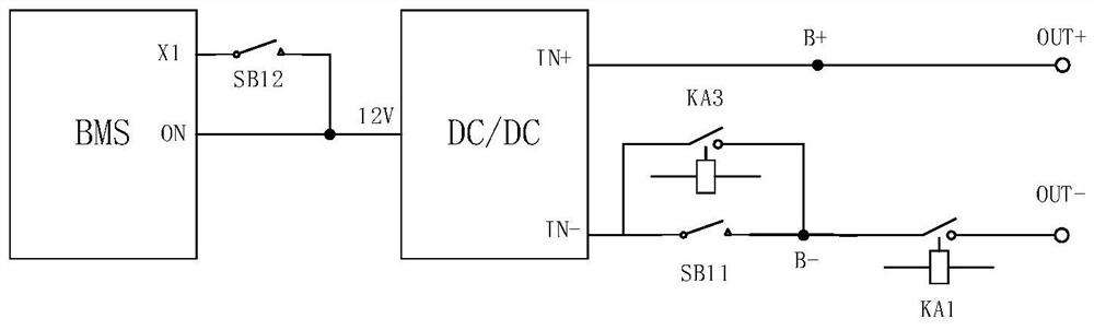 Power supply control circuit, forklift power supply circuit and forklift