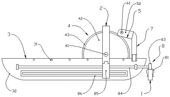 Magnetic separation device for scrap iron