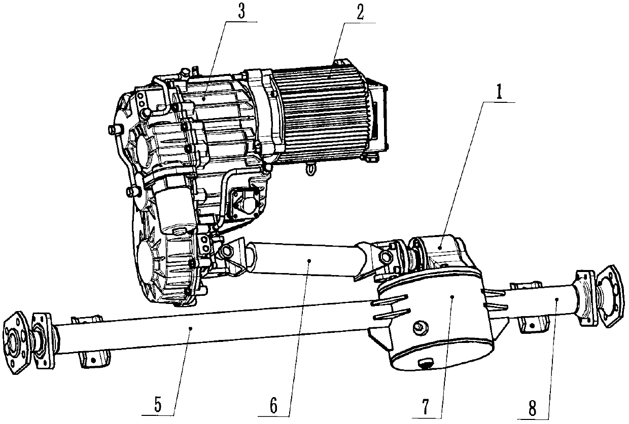Power assembly for electric automobile