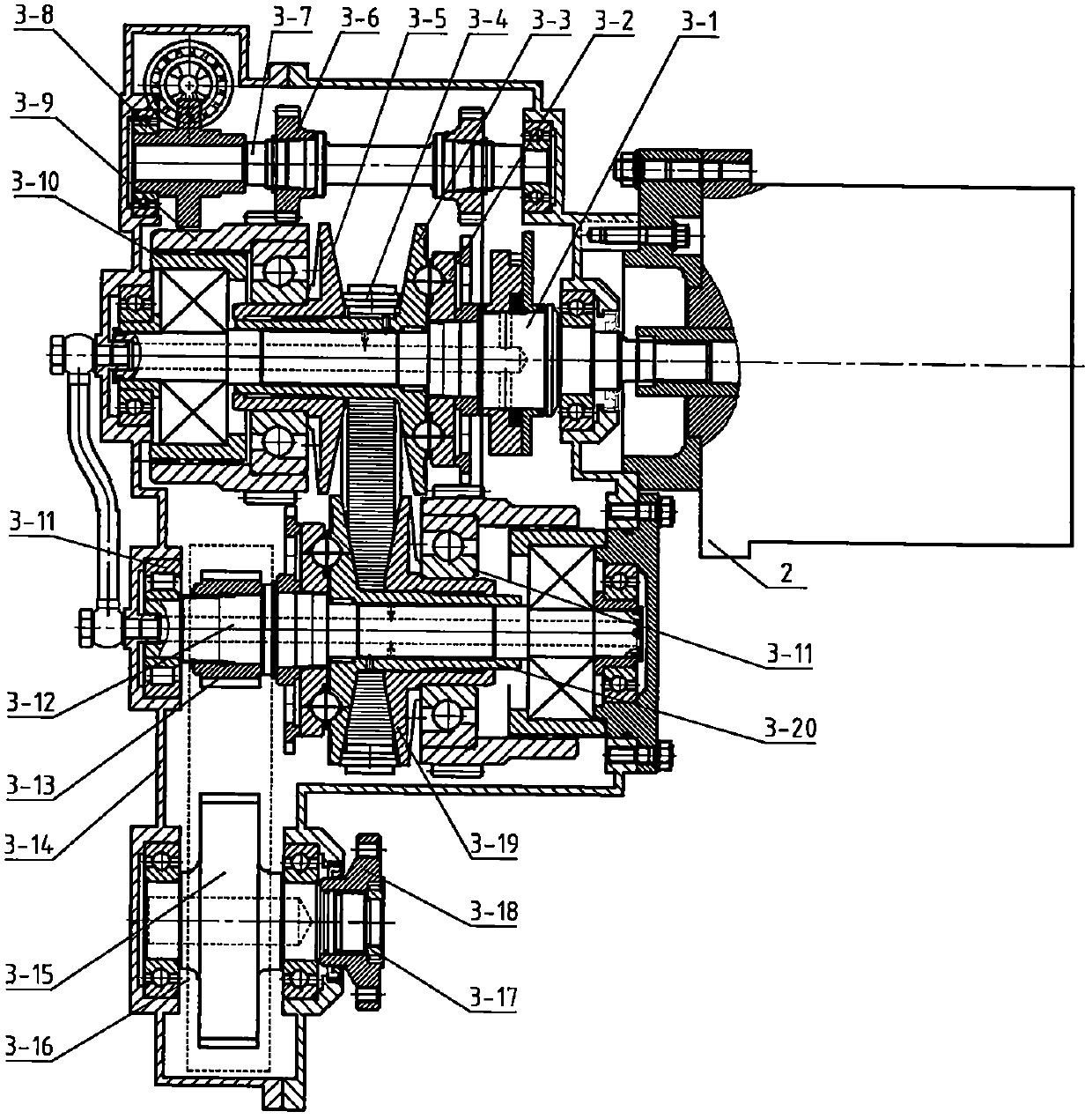 Power assembly for electric automobile