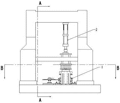Composite loading test device of torsion and cutting of air spring