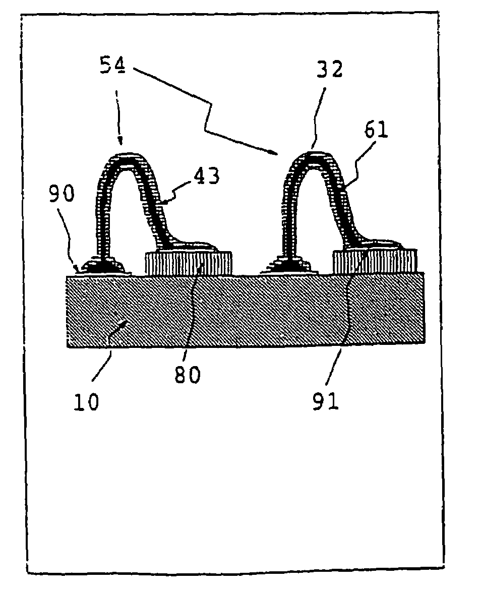 Contact structures and methods for making same