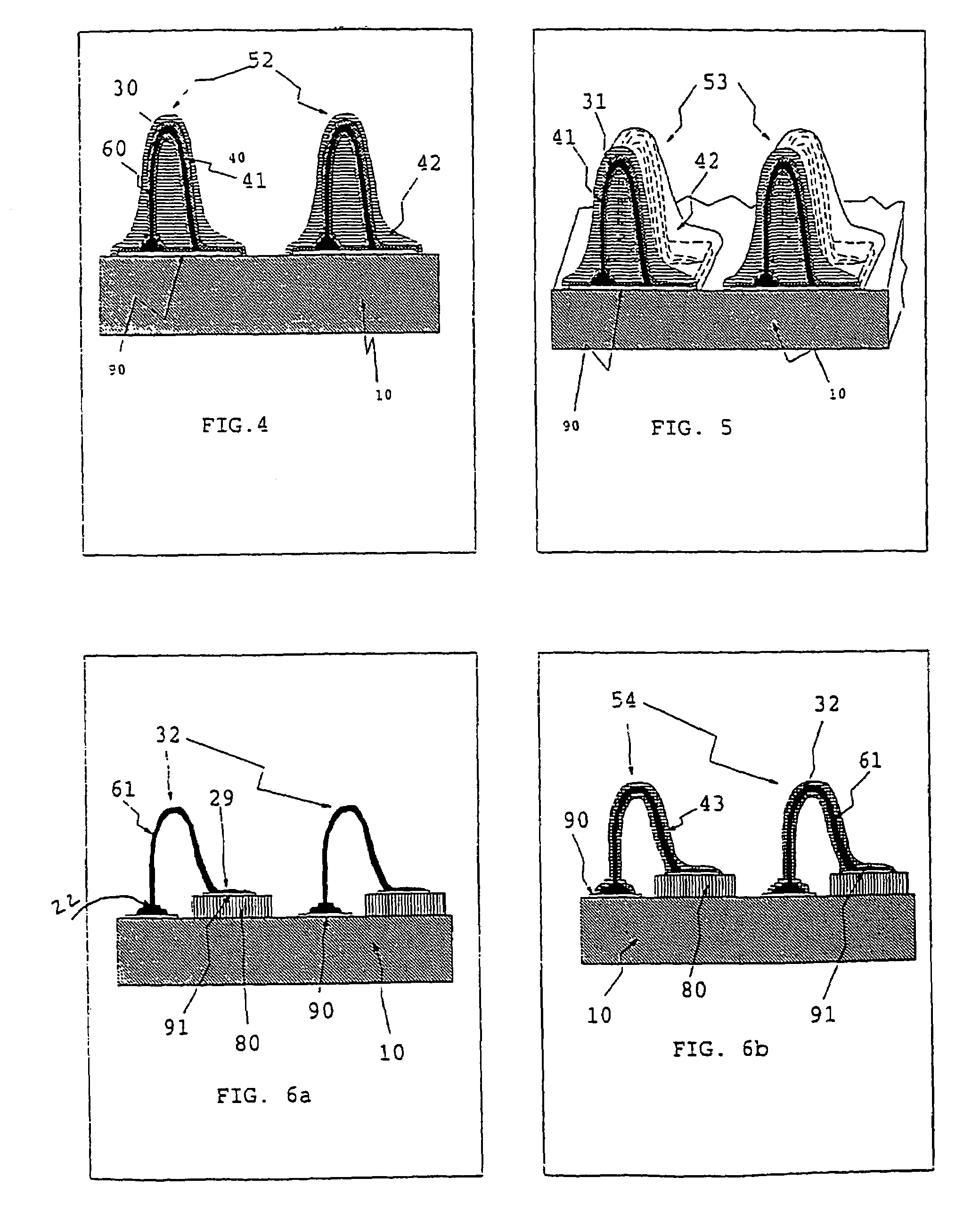 Contact structures and methods for making same