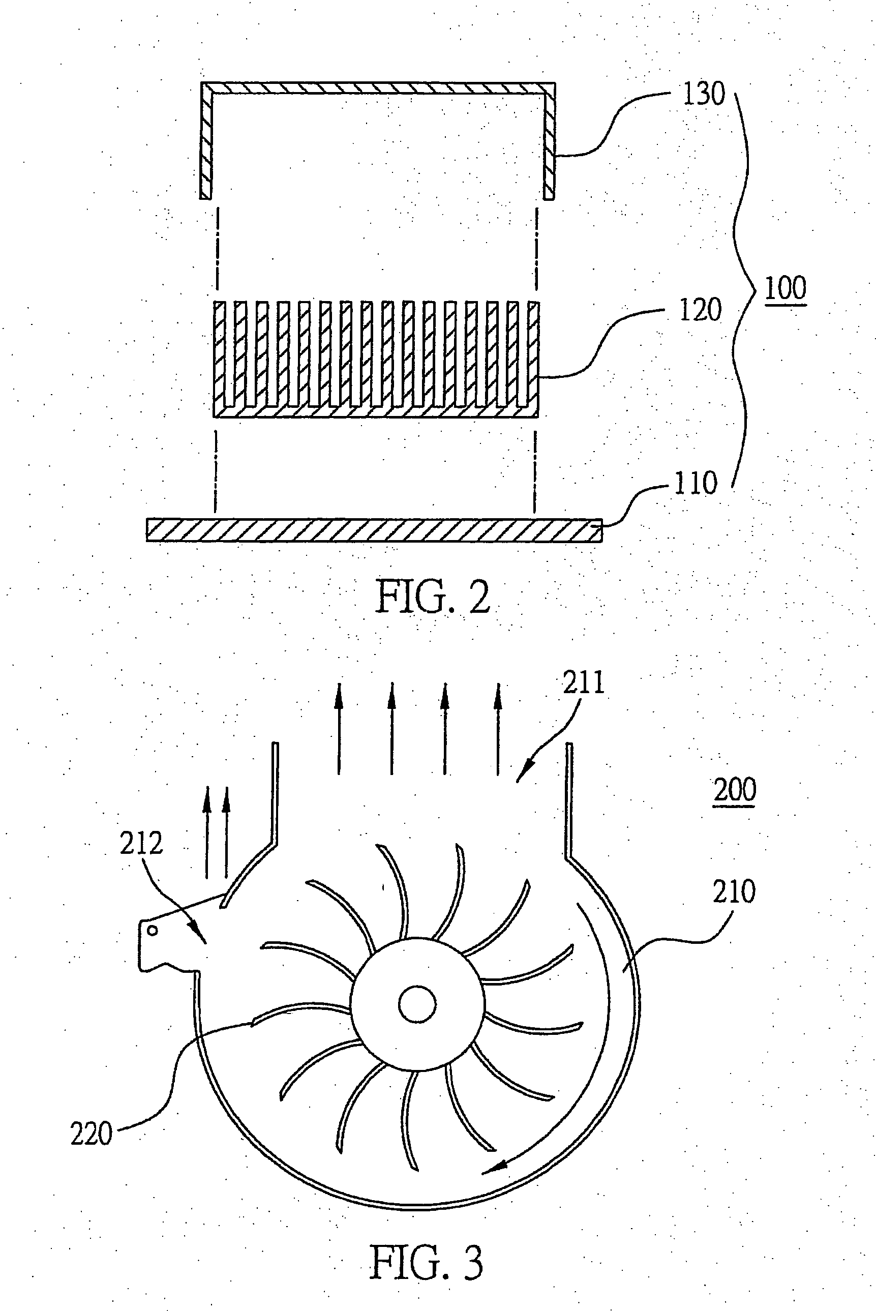 Fan-driven heat dissipating device with enhanced air blowing efficiency