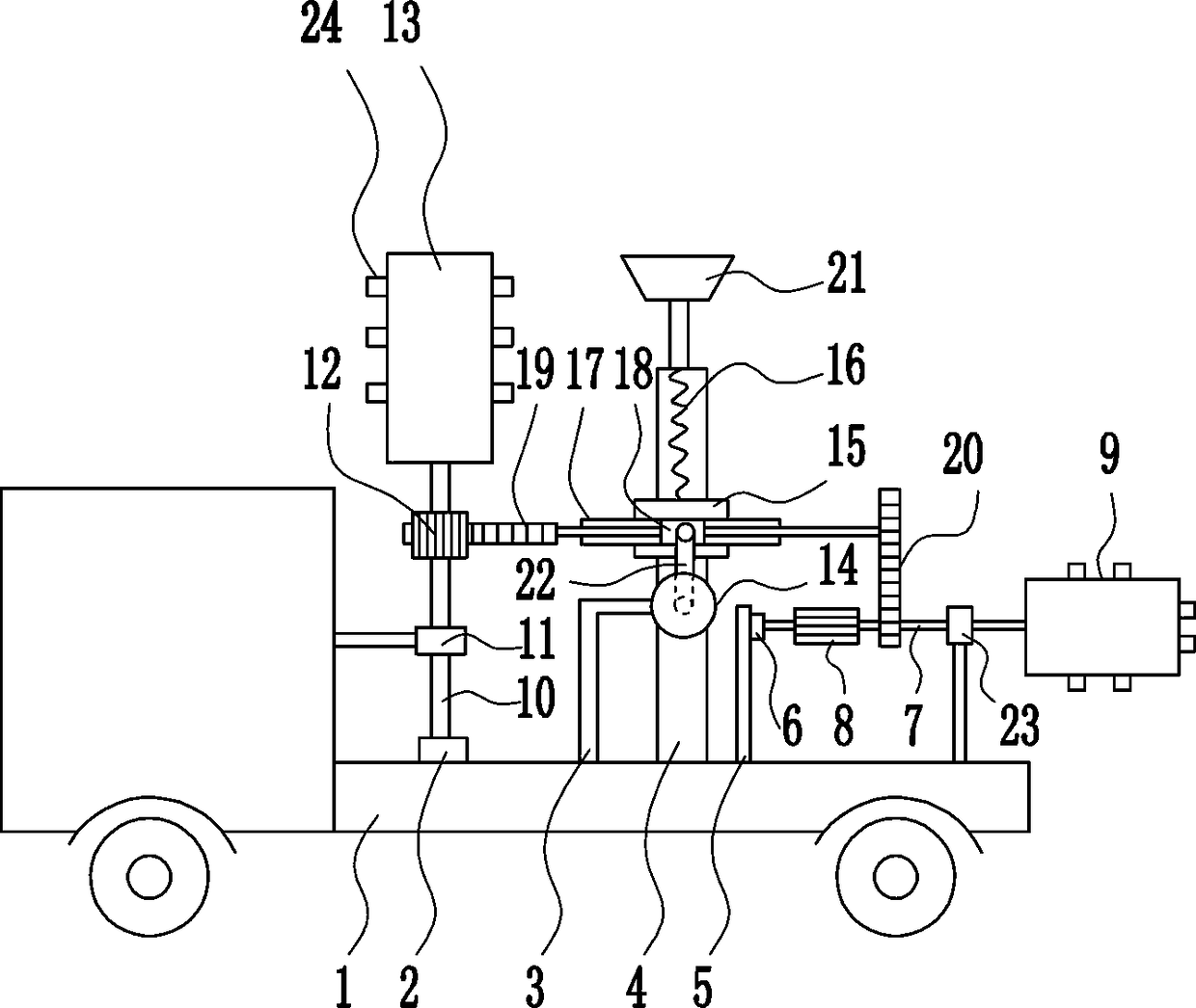 Fire accident broadcasting device for fire fighting