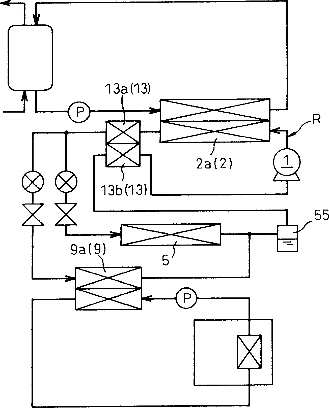 Heat pump type hot water supply system with cooling function