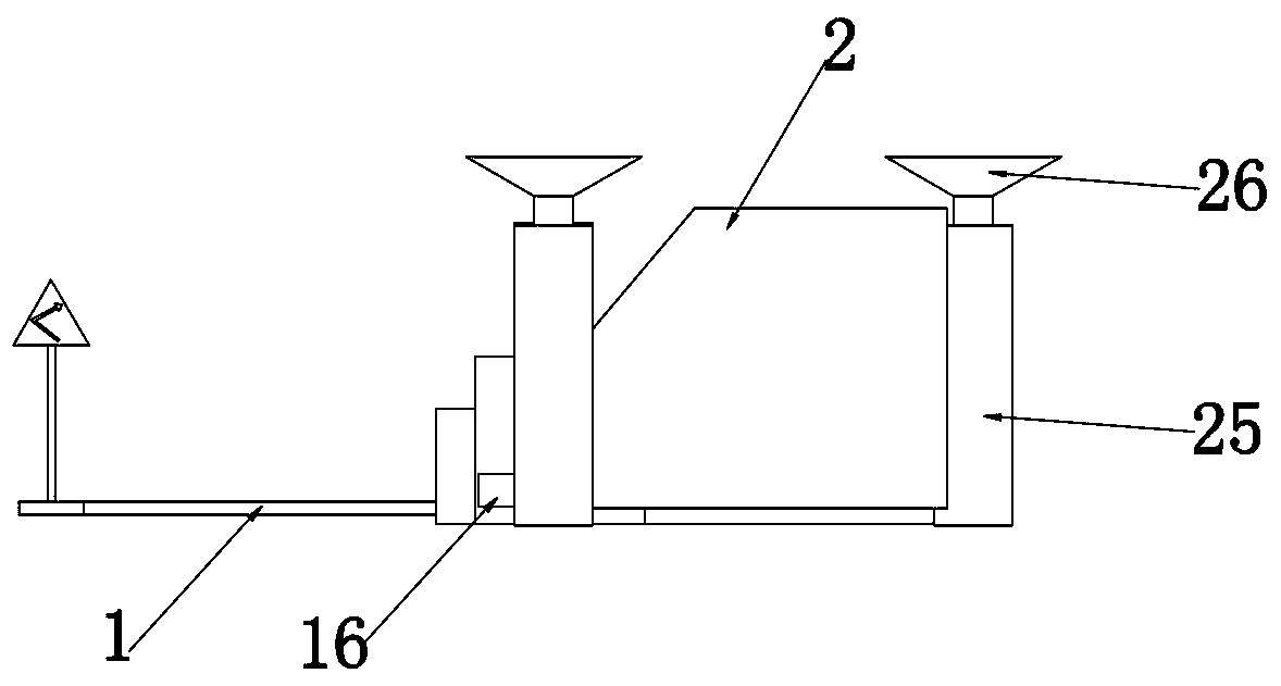 Safety assisting device for road construction retaining wall