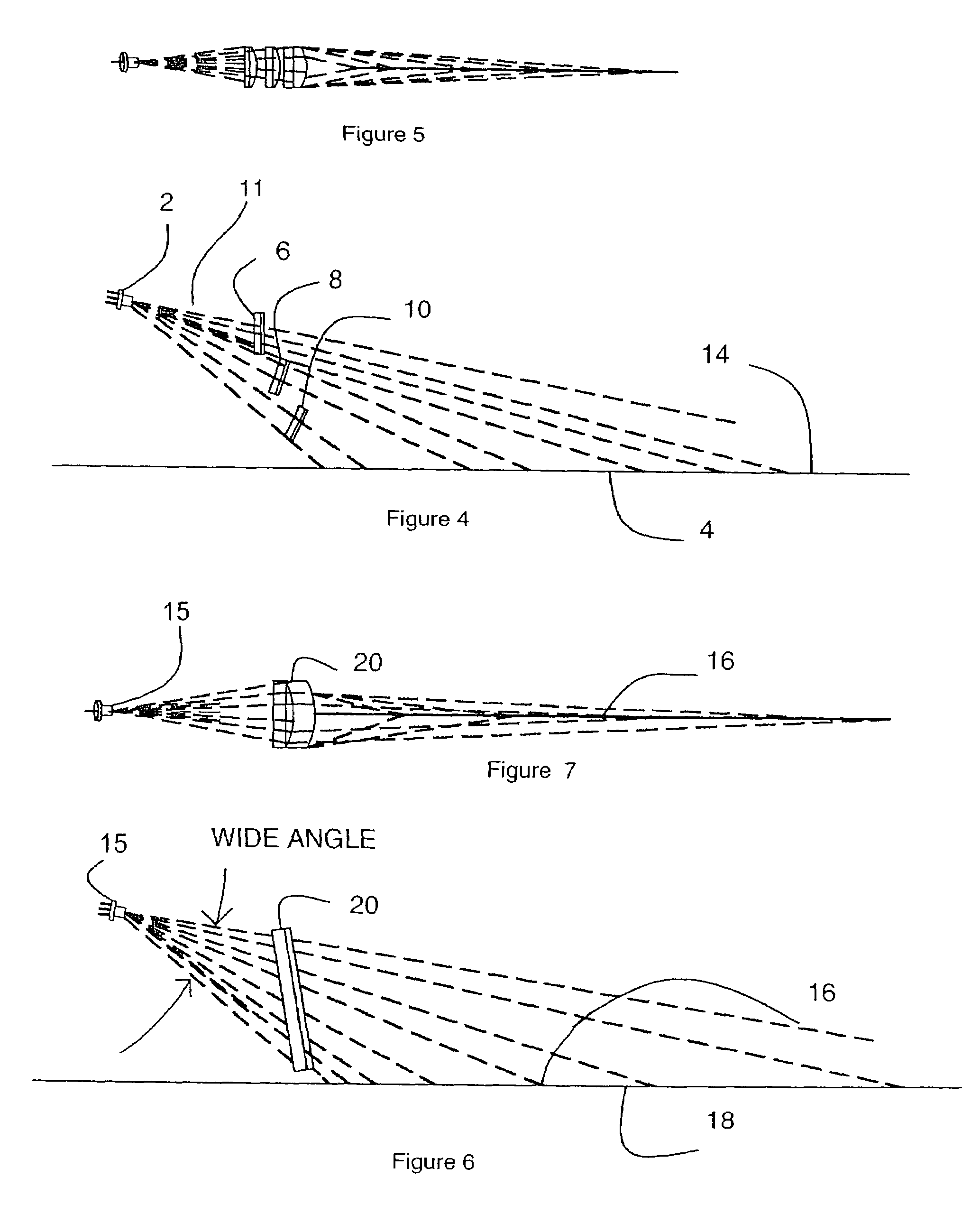 Apparatus for producing a visible line of light on a surface, particularly a wall