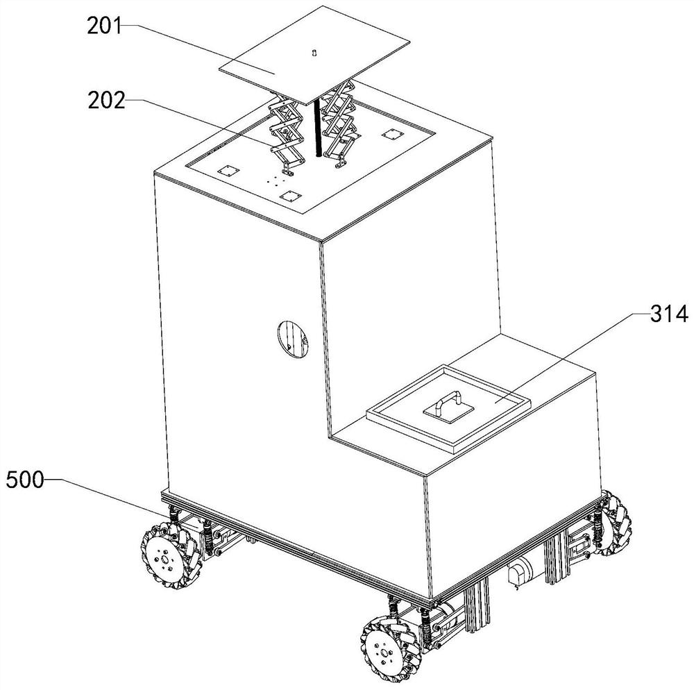 AGV robot for epidemic prevention and control and control system thereof