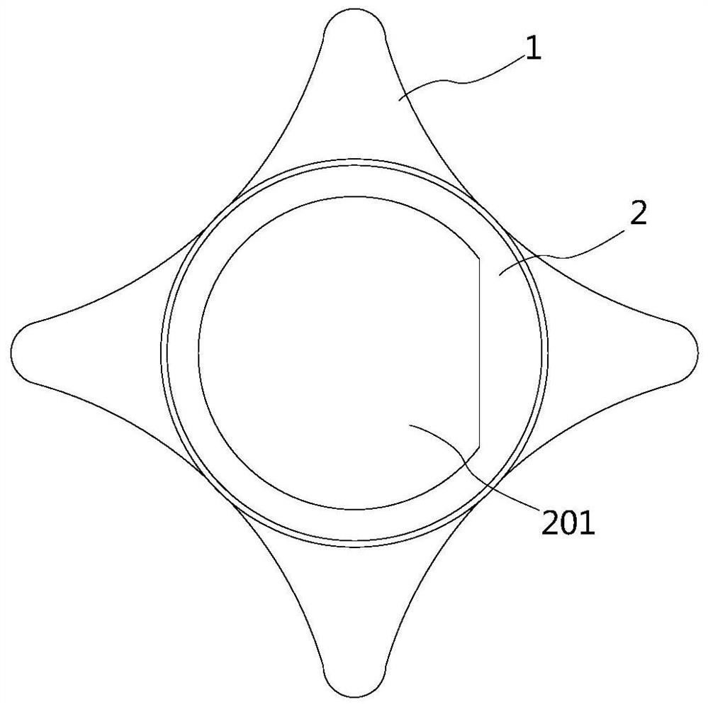 Manual grinding and polishing microsection auxiliary set and auxiliary tool