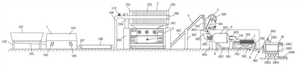 Integrated device for preparing recycled cement paste powder by using waste premixed concrete