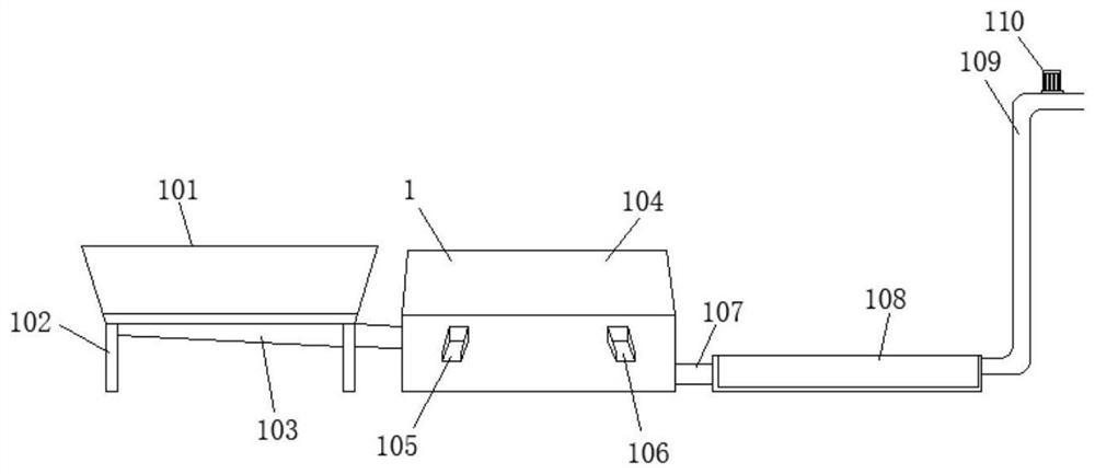 Integrated device for preparing recycled cement paste powder by using waste premixed concrete