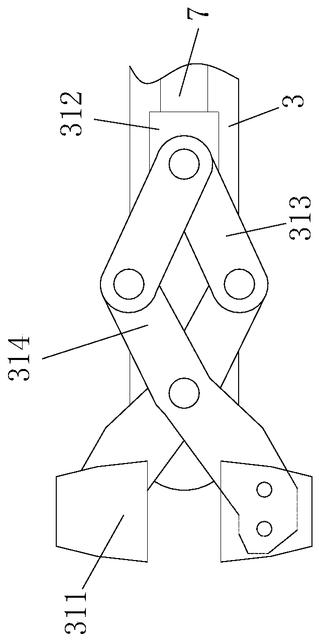 A component for automatic cleaning of thread holes in rotating parts of a loading vehicle