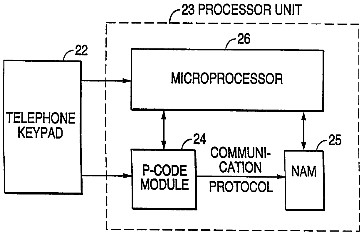 Programmable cellular telephone and system