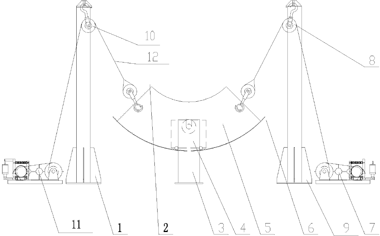 Device for automatically welding 90-degree large elbow