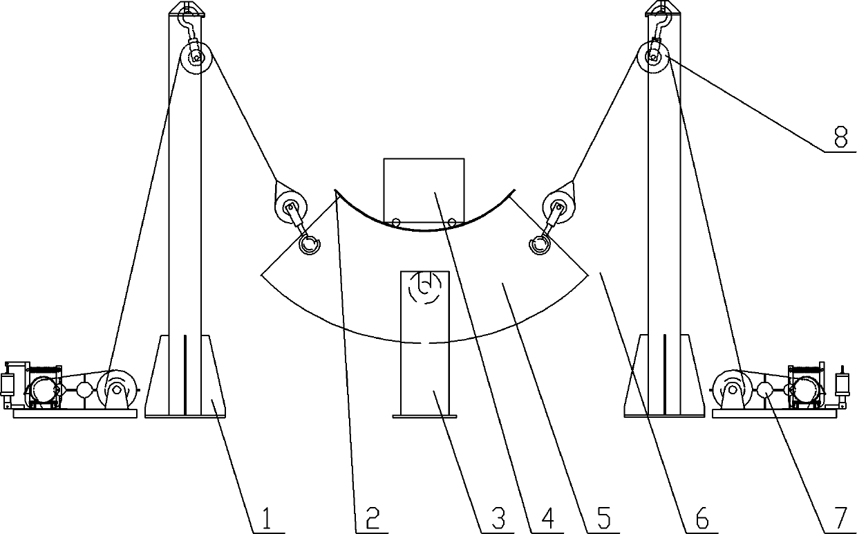 Device for automatically welding 90-degree large elbow