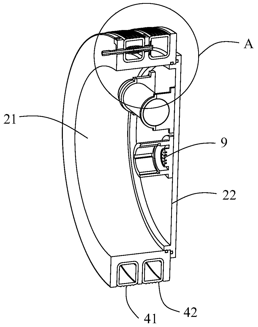 A kind of airbag pipeline sealing device