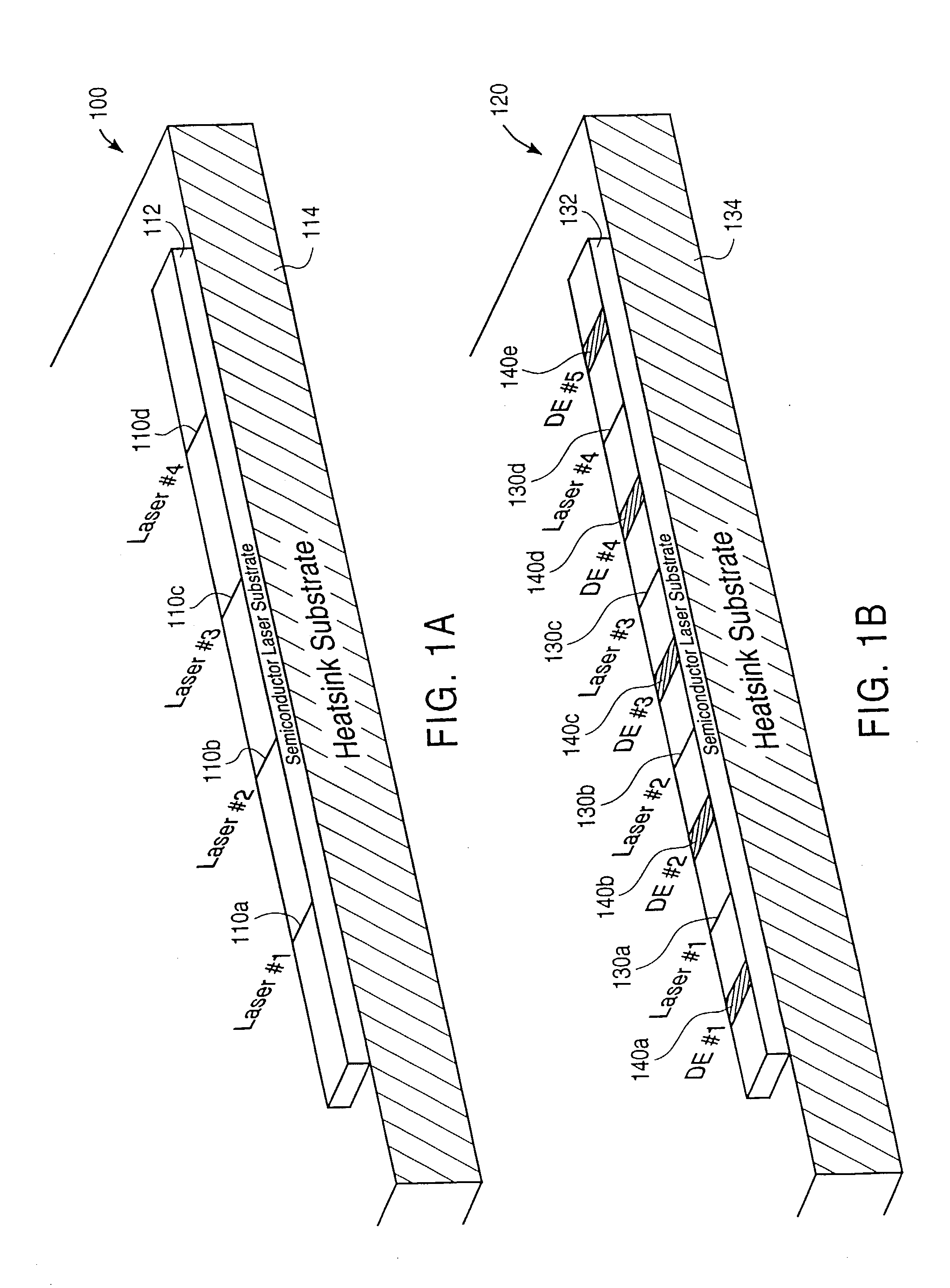 Method and apparatus reducing electrical and thermal crosstalk of a laser array