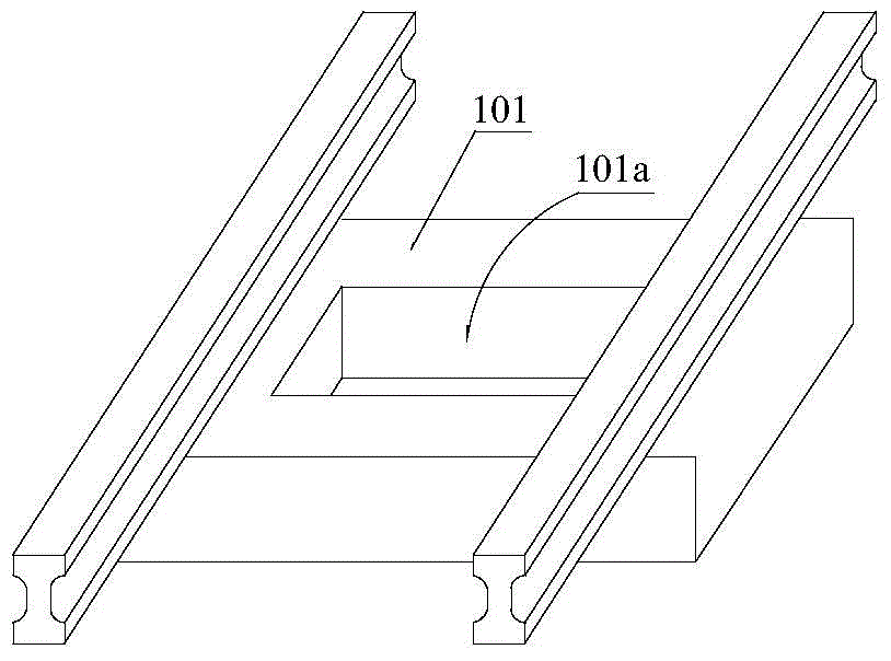 Passive type power vibration reduction floating slab track structure