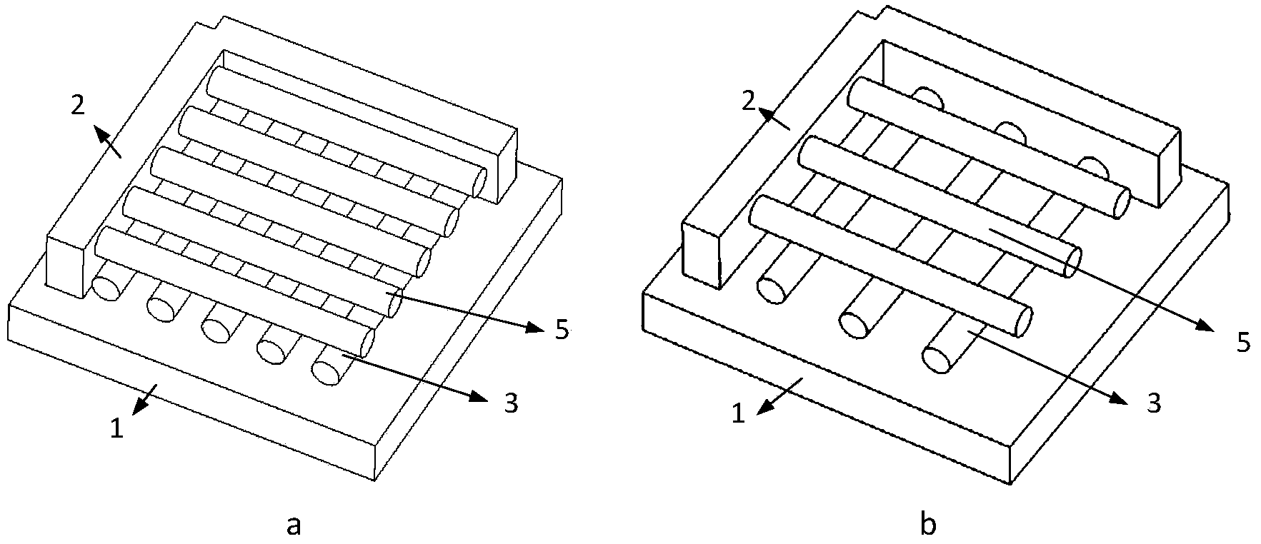 Photo-catalytic reactor and preparation method thereof, based on three-dimensional cylindrical hierarchical structure array