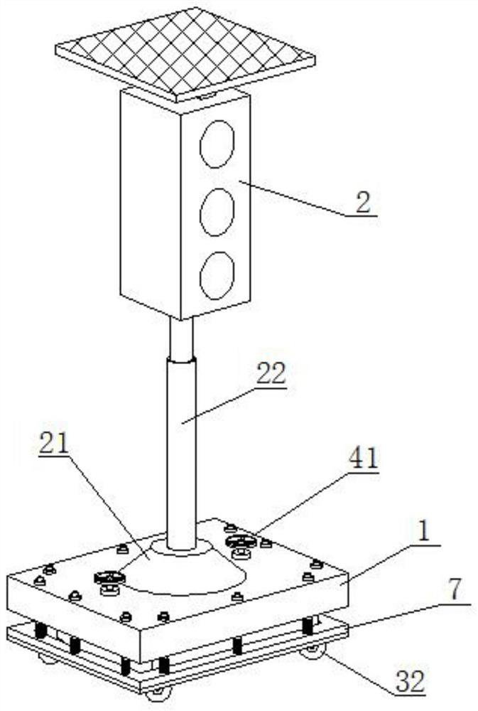 Temporary traffic signal device