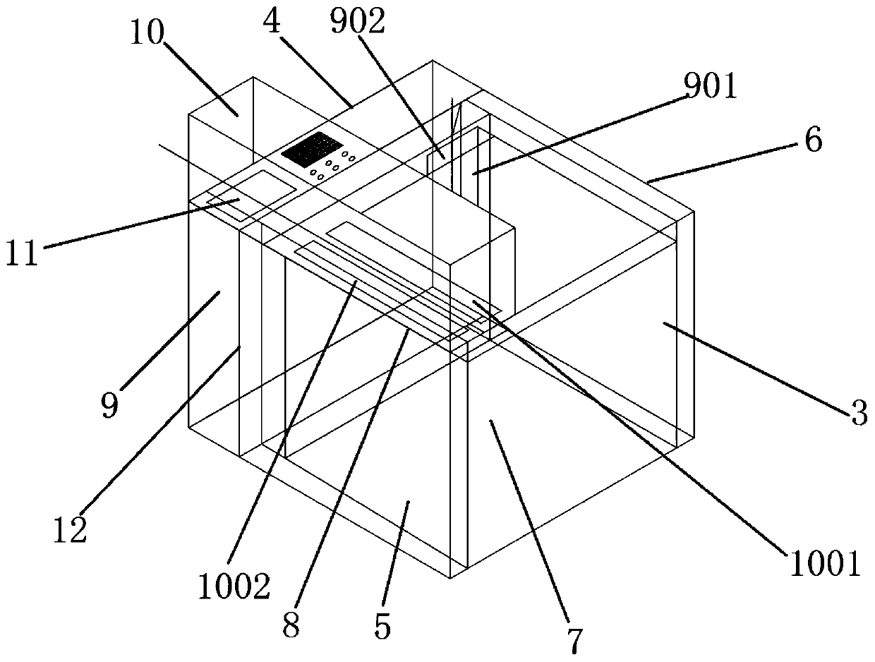 Test box suitable for electronic products