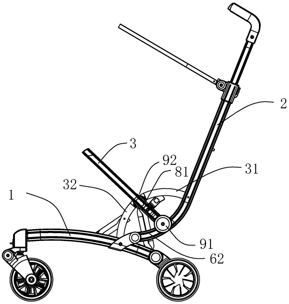 Child bicycle capable of being fast folded