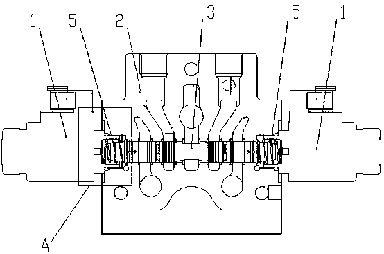 Electromagnetic direct-drive reversing multi-way valve