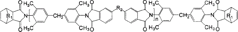 Thermosetting polyimide matrix resin, preparation and use thereof