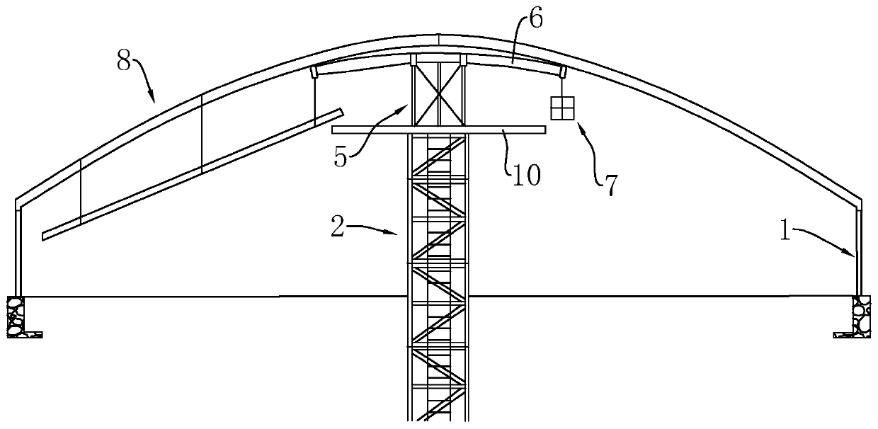 Daylighting roof steel structure mounting method