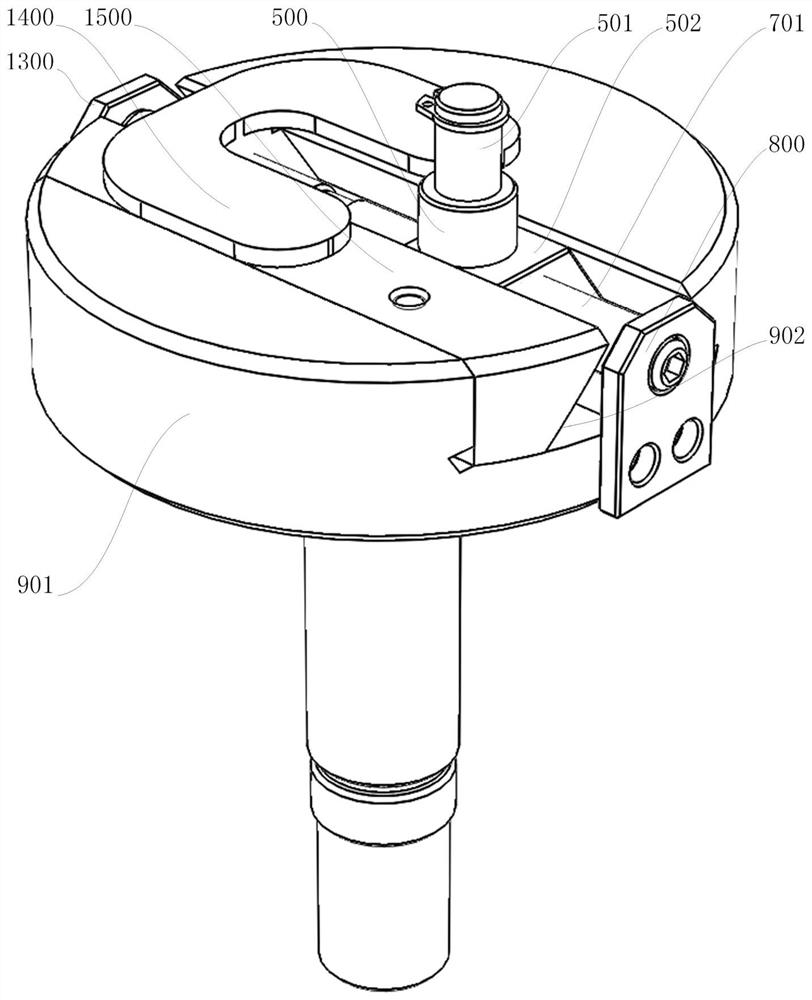 Self-balancing rotation and swing mechanism for bearing channel superfinishing