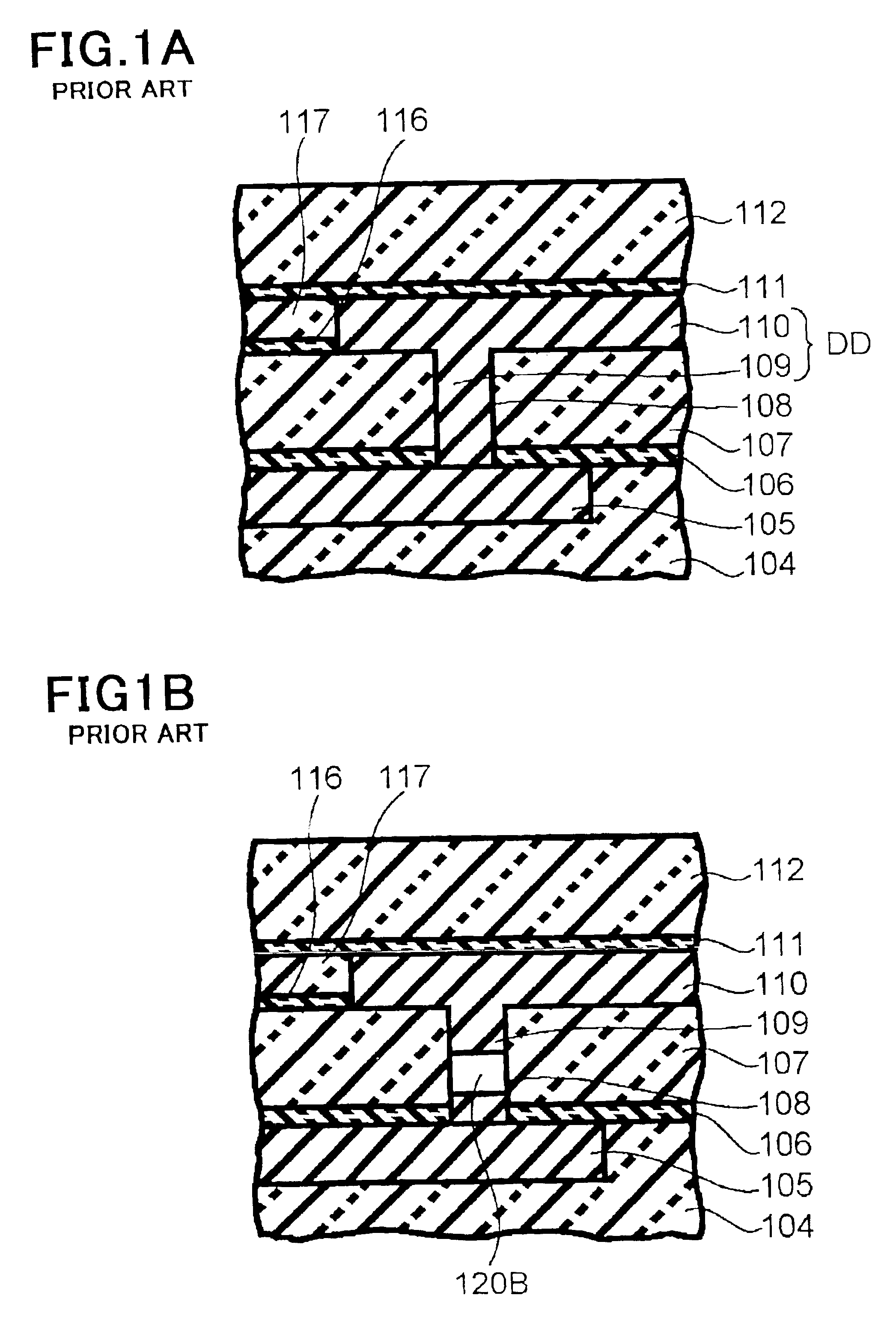 Wiring structure in a semiconductor device