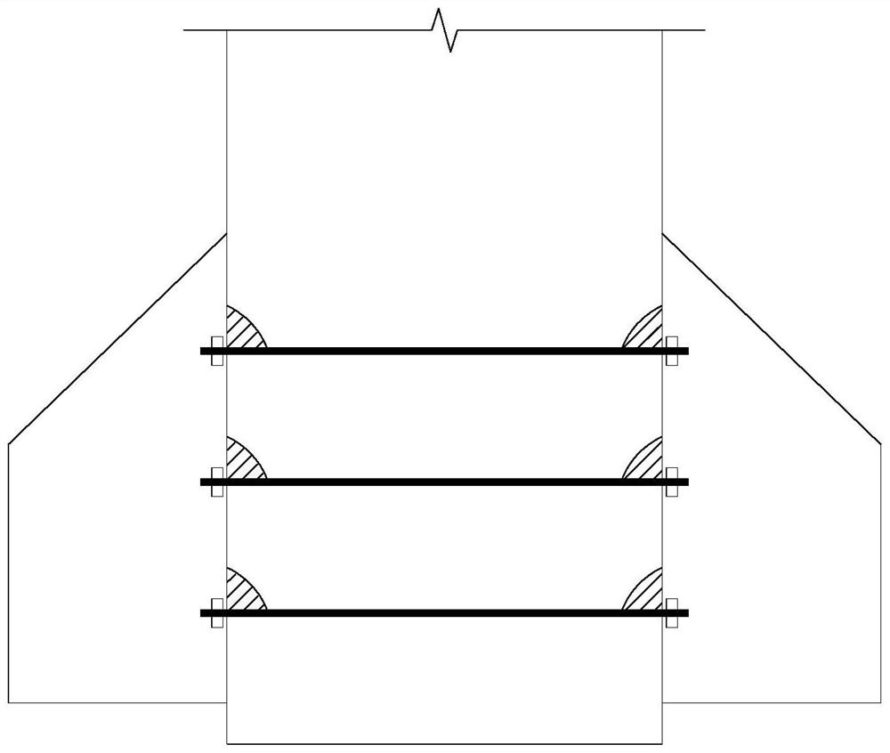 Steel corbel cut column connecting structure and construction method