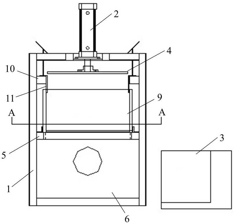 Radioactive filter element disassembling device