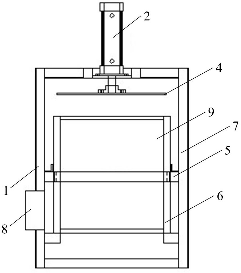 Radioactive filter element disassembling device