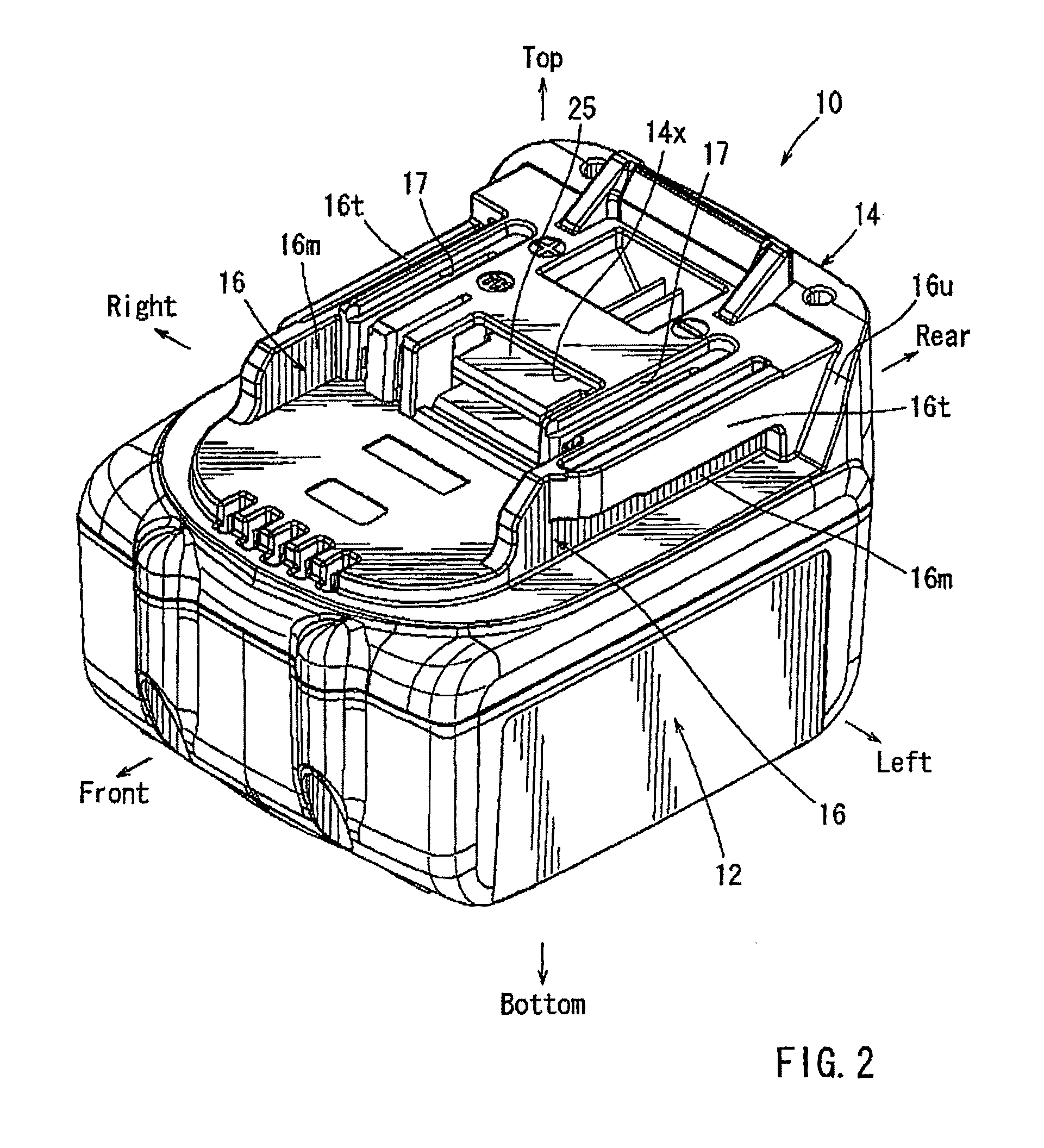 Compact storage of signal lines in a battery pack