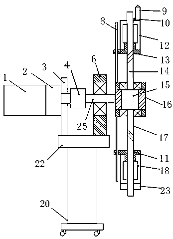 Laser cutting device for large irregular pipe cross section