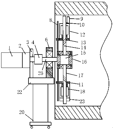 Laser cutting device for large irregular pipe cross section