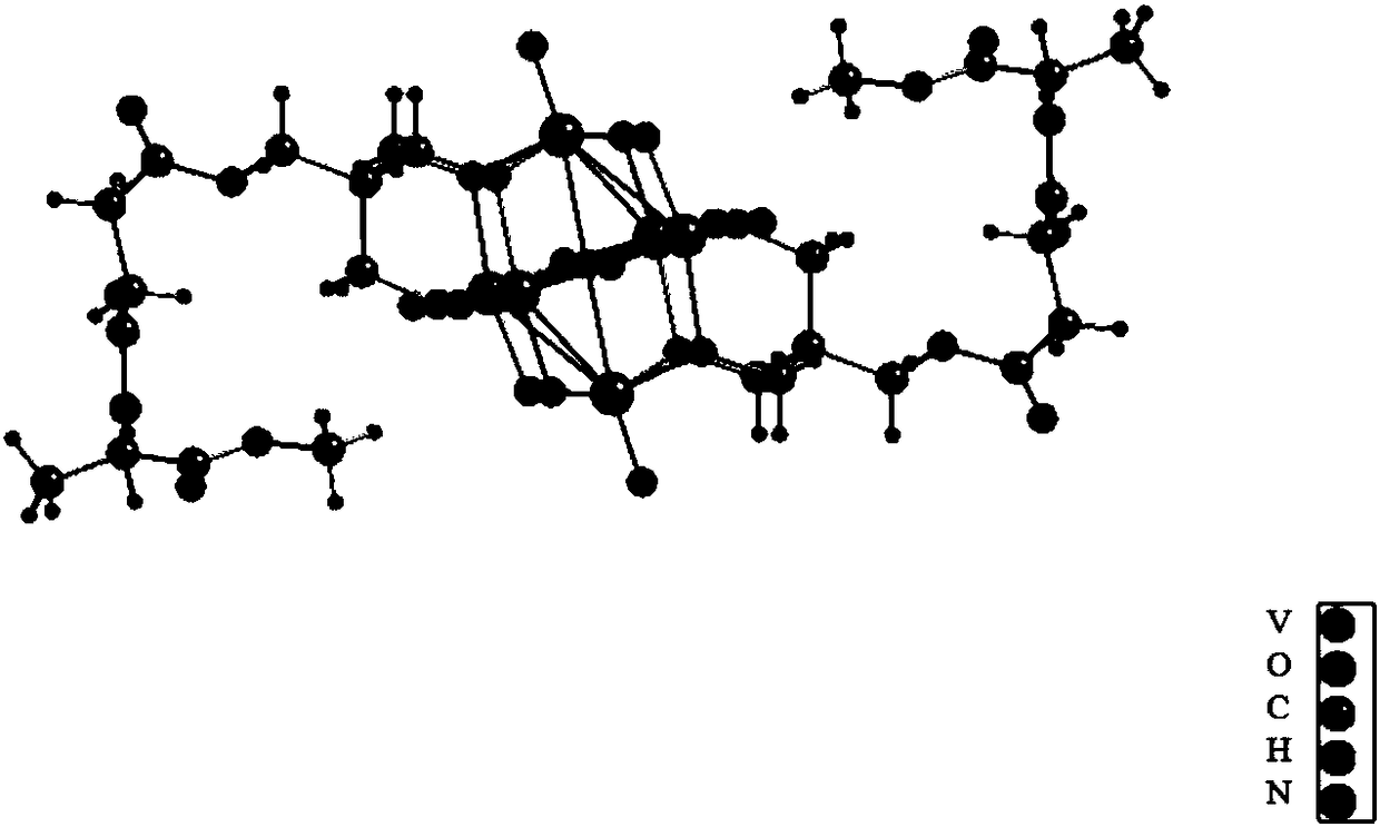 Hexavanadate-L-alanine methyl ester derivative and preparation method and application thereof